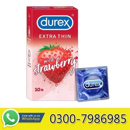 BDurex Extra Thin Wild Strawberry Condom in Pakistan